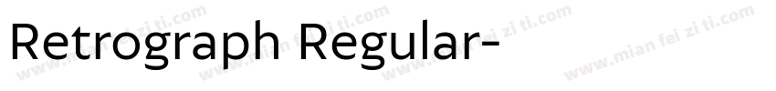 Retrograph Regular字体转换